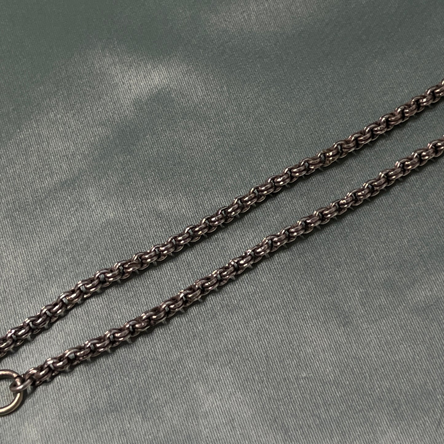 Silver Cable Chain Double Wrap Bracelet