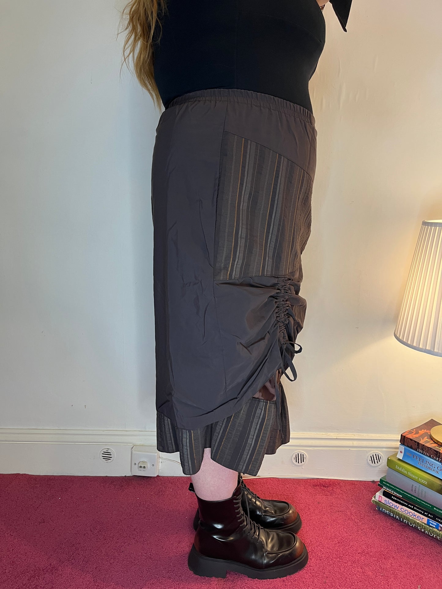 Vintage brown asymmetrical skirt