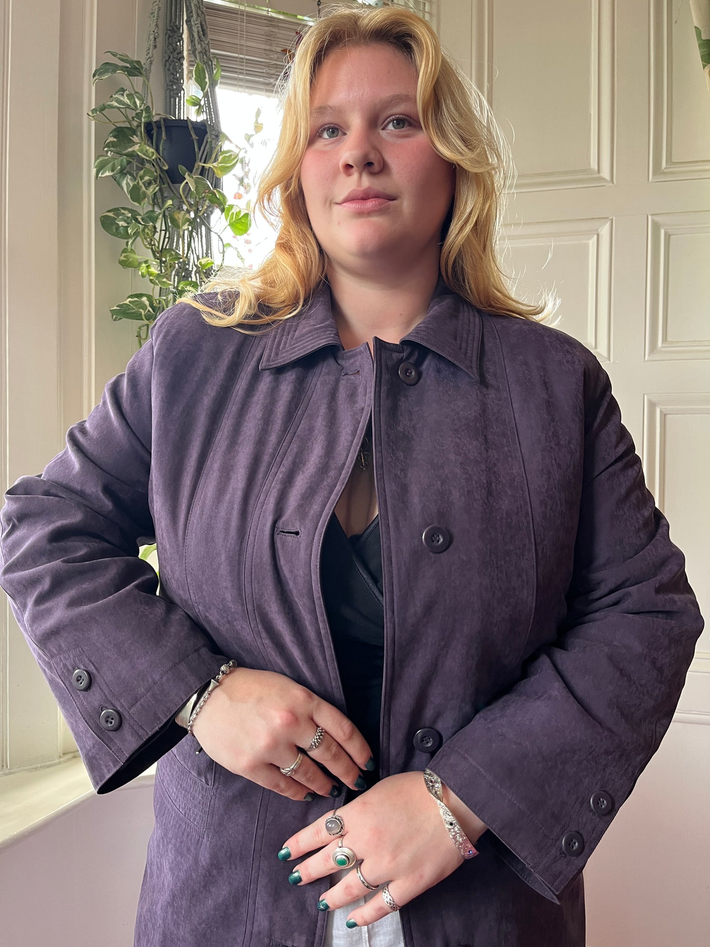 Vintage Plum Jacket - UK 18