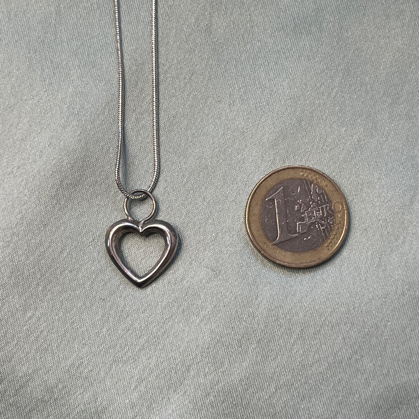 Puffy Heart Charm Necklace