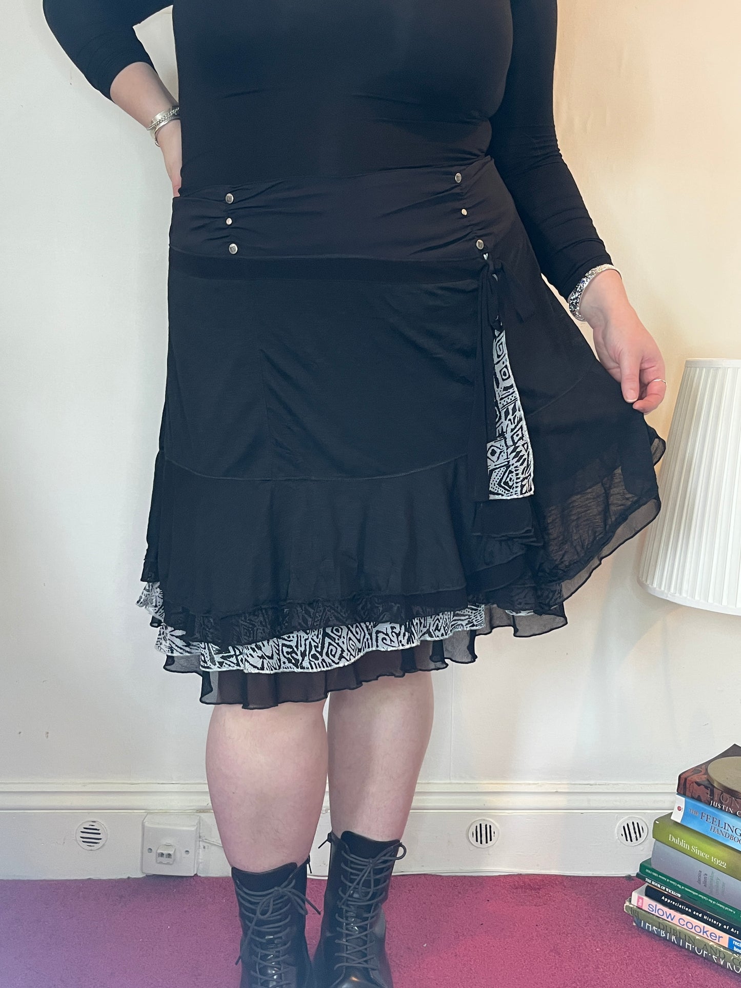 Vintage layered mini skirt - UK 24