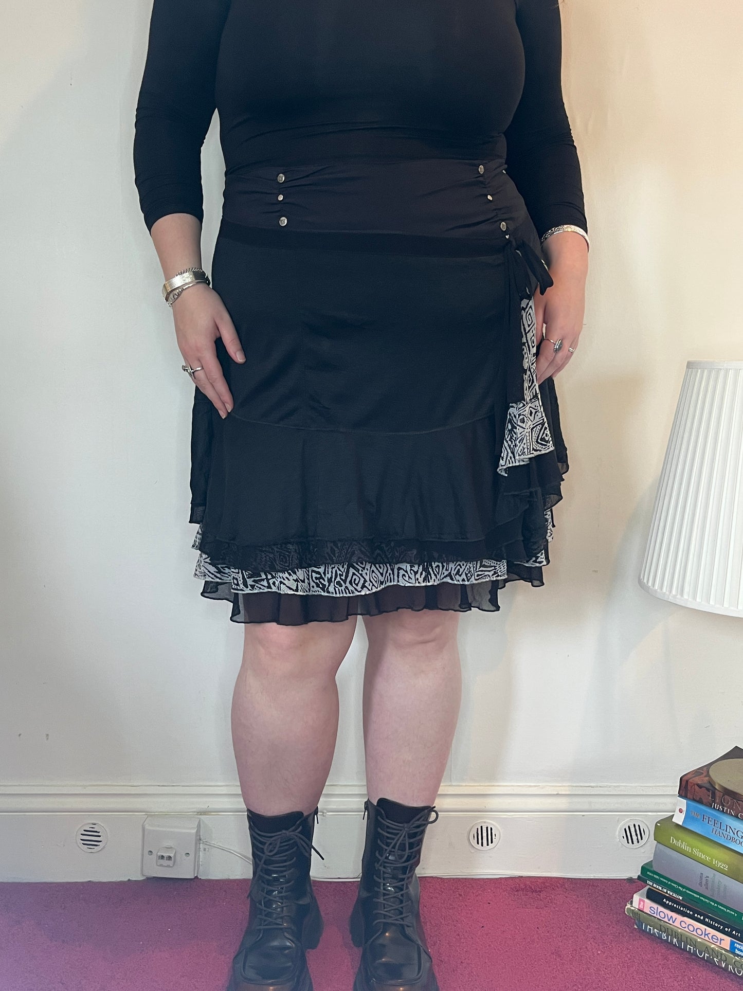 Vintage layered mini skirt - UK 24
