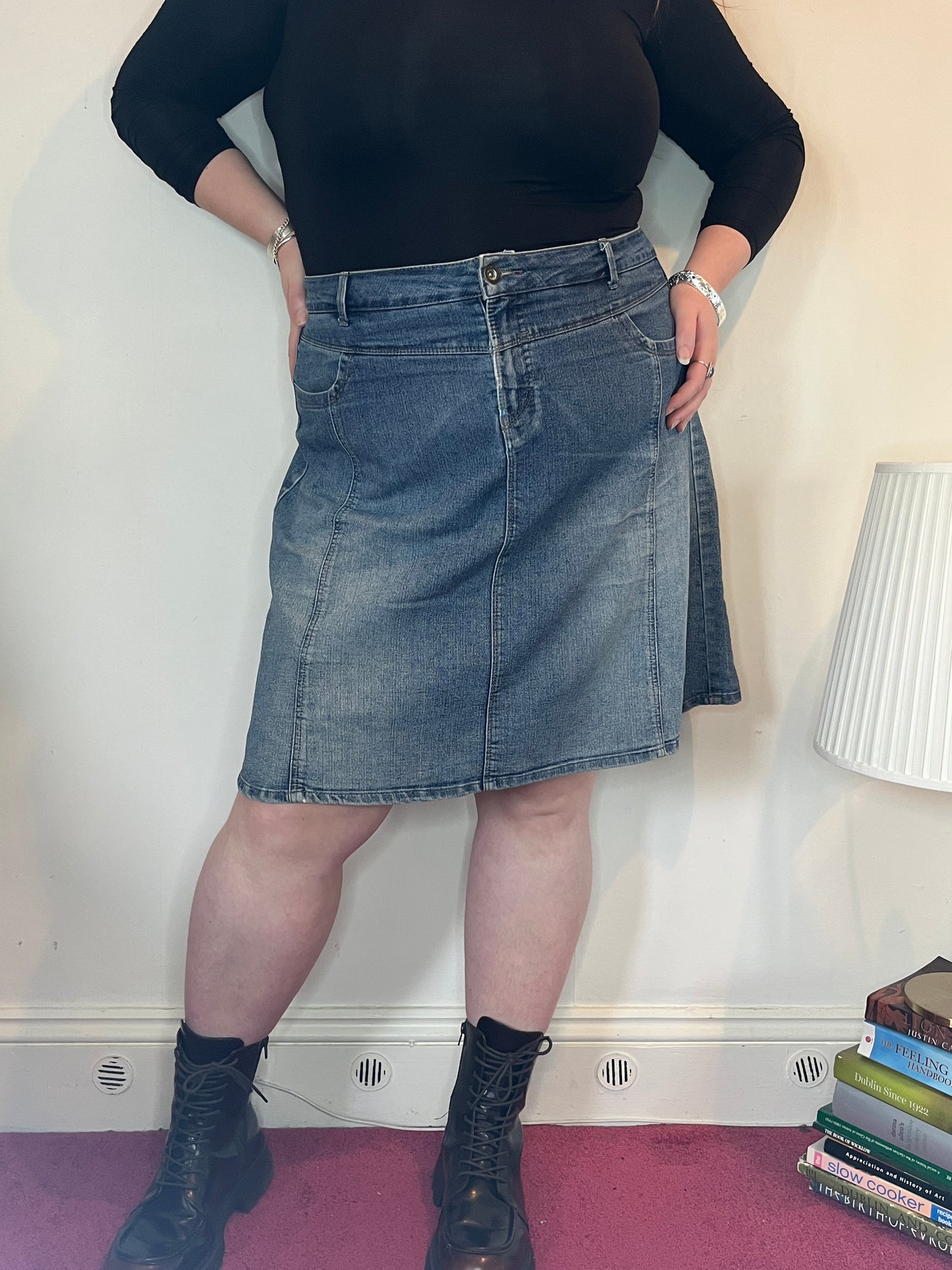 Y2K A-Line Skirt - UK 22