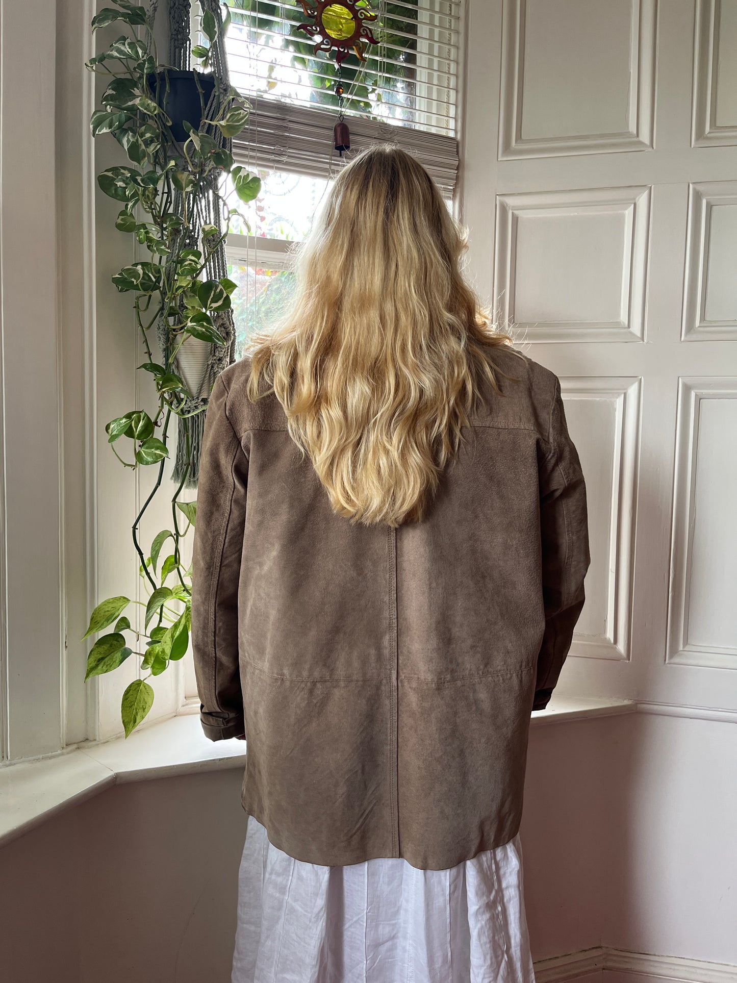 Vintage Suede Tan Jacket - UK 22