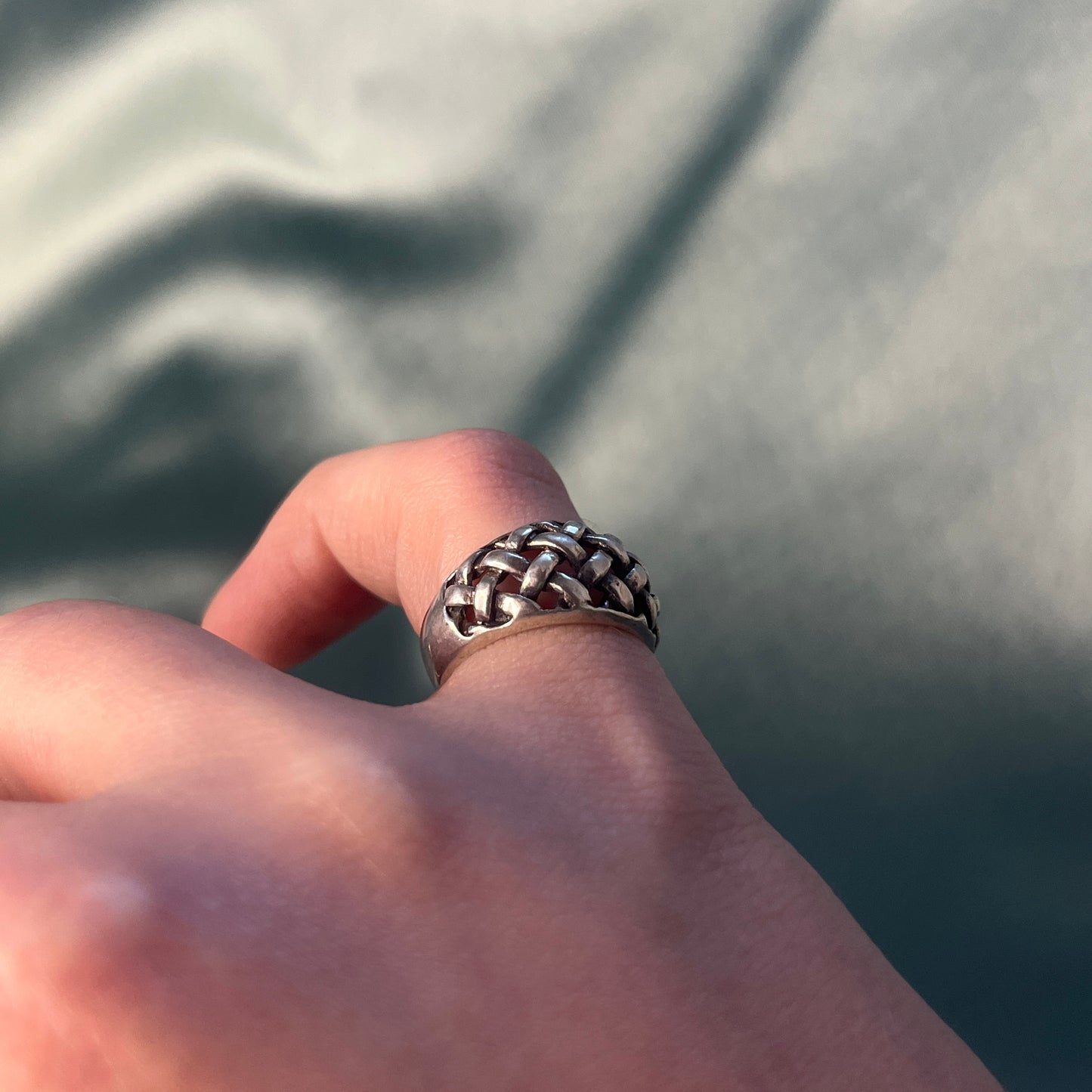 Silver Celtic Woven Ring