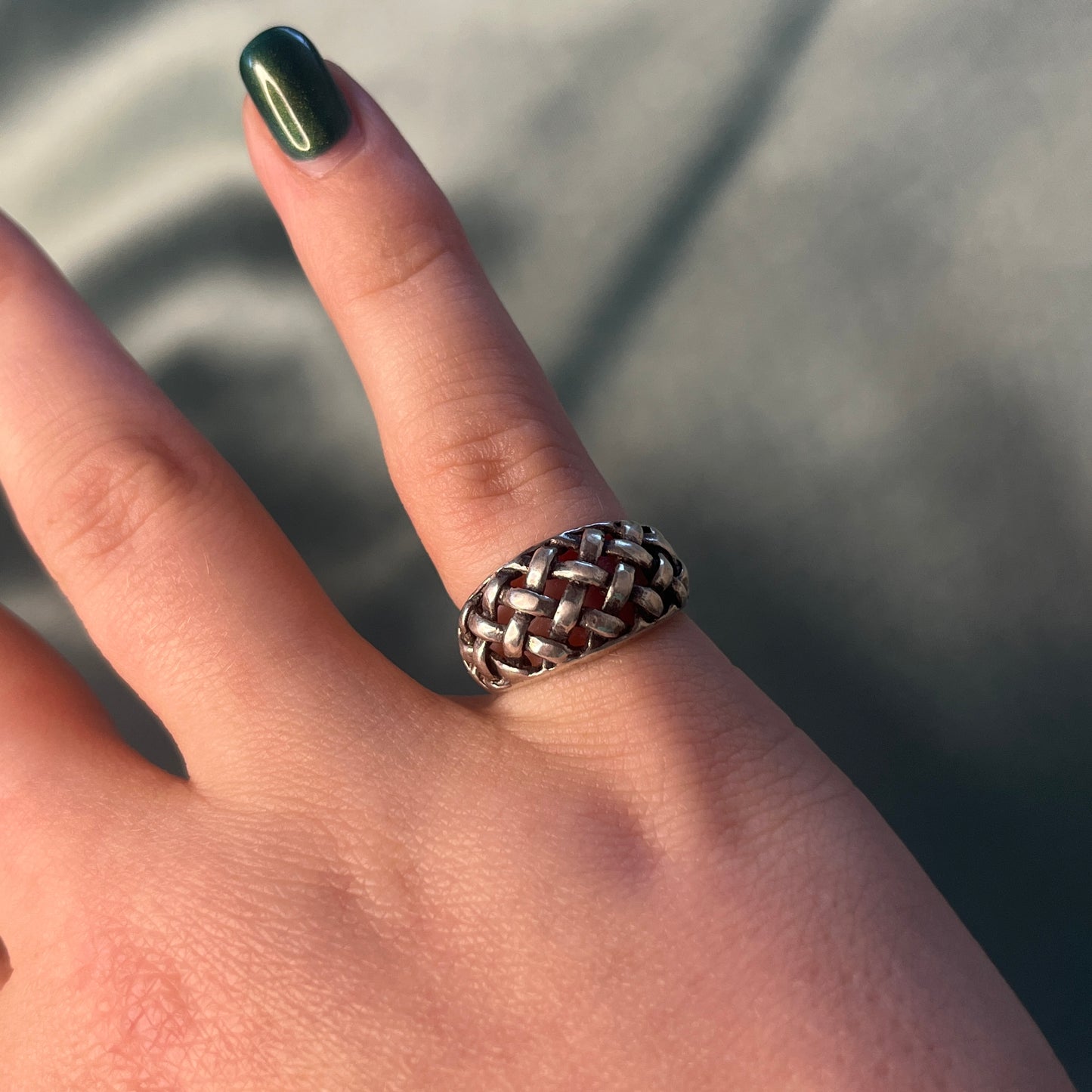 Silver Celtic Woven Ring