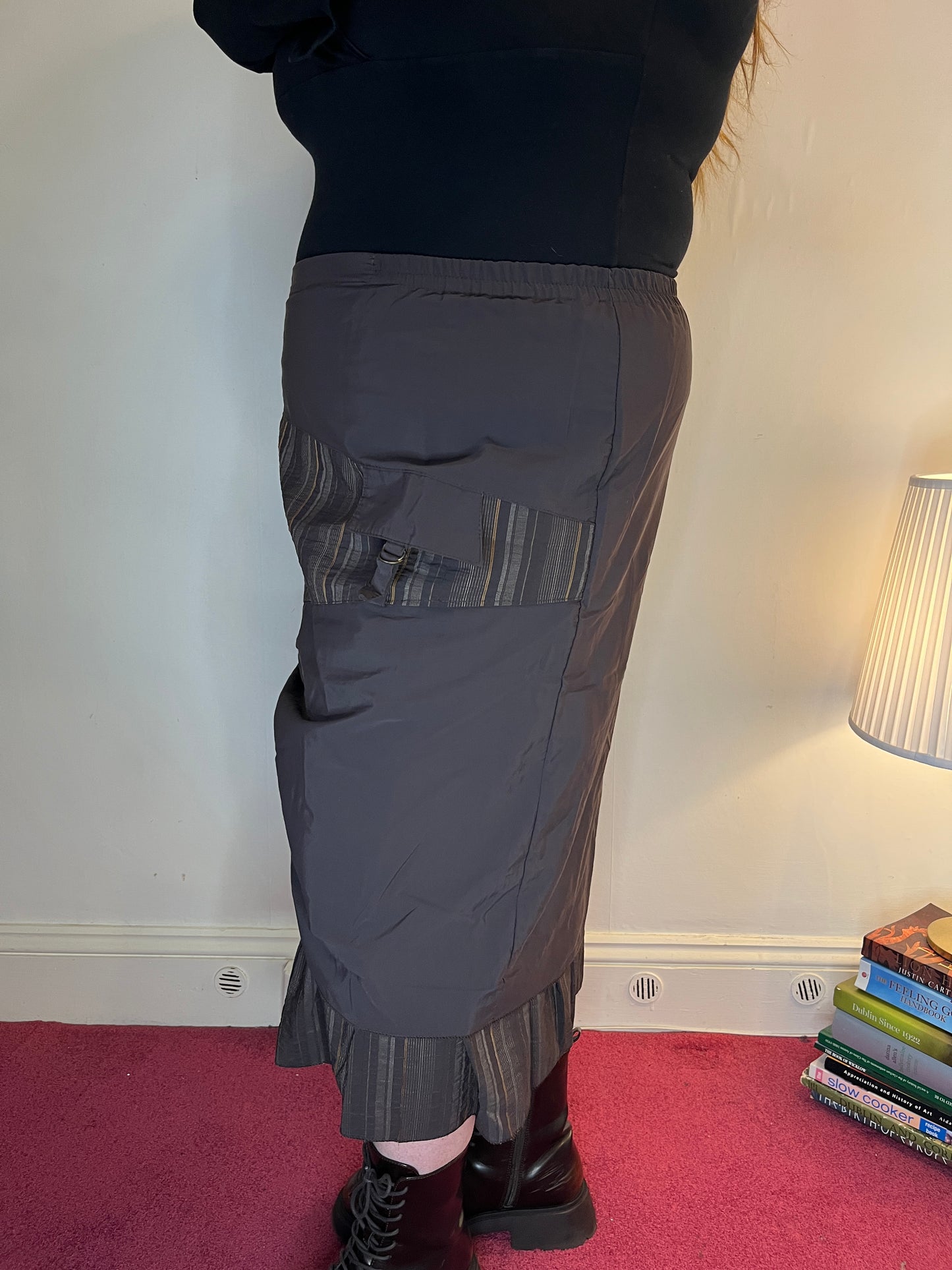 Vintage brown asymmetrical skirt