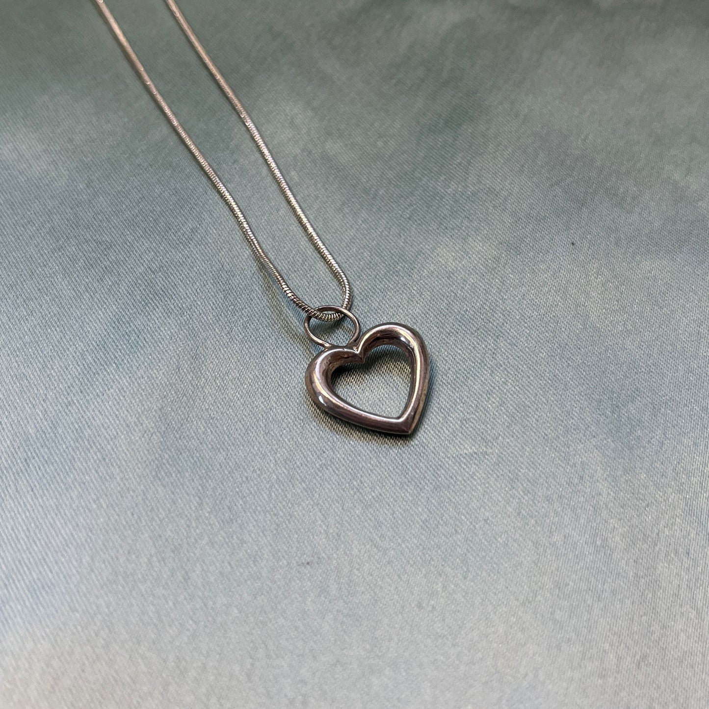 Puffy Heart Charm Necklace