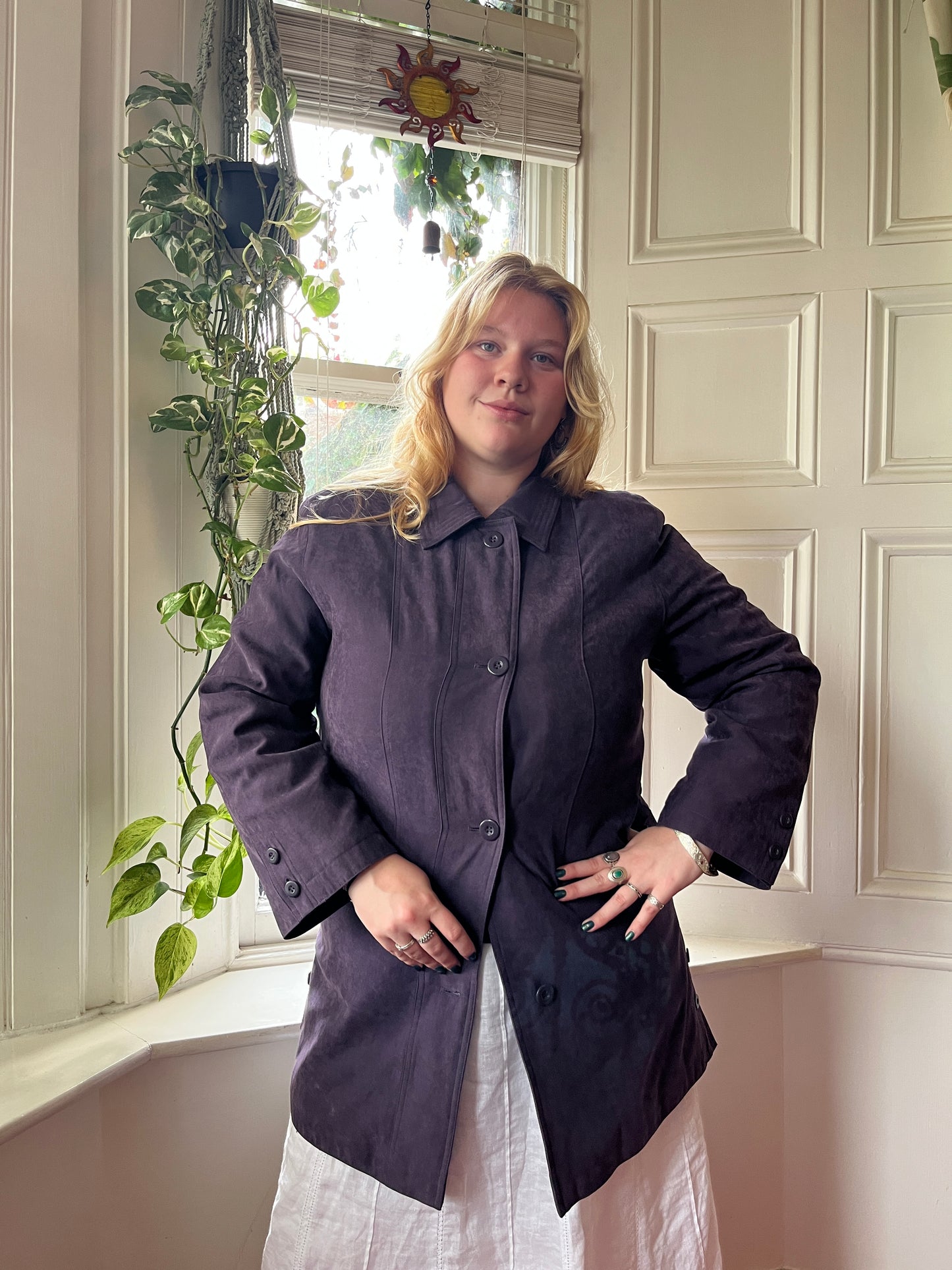 Vintage Plum Jacket - UK 18