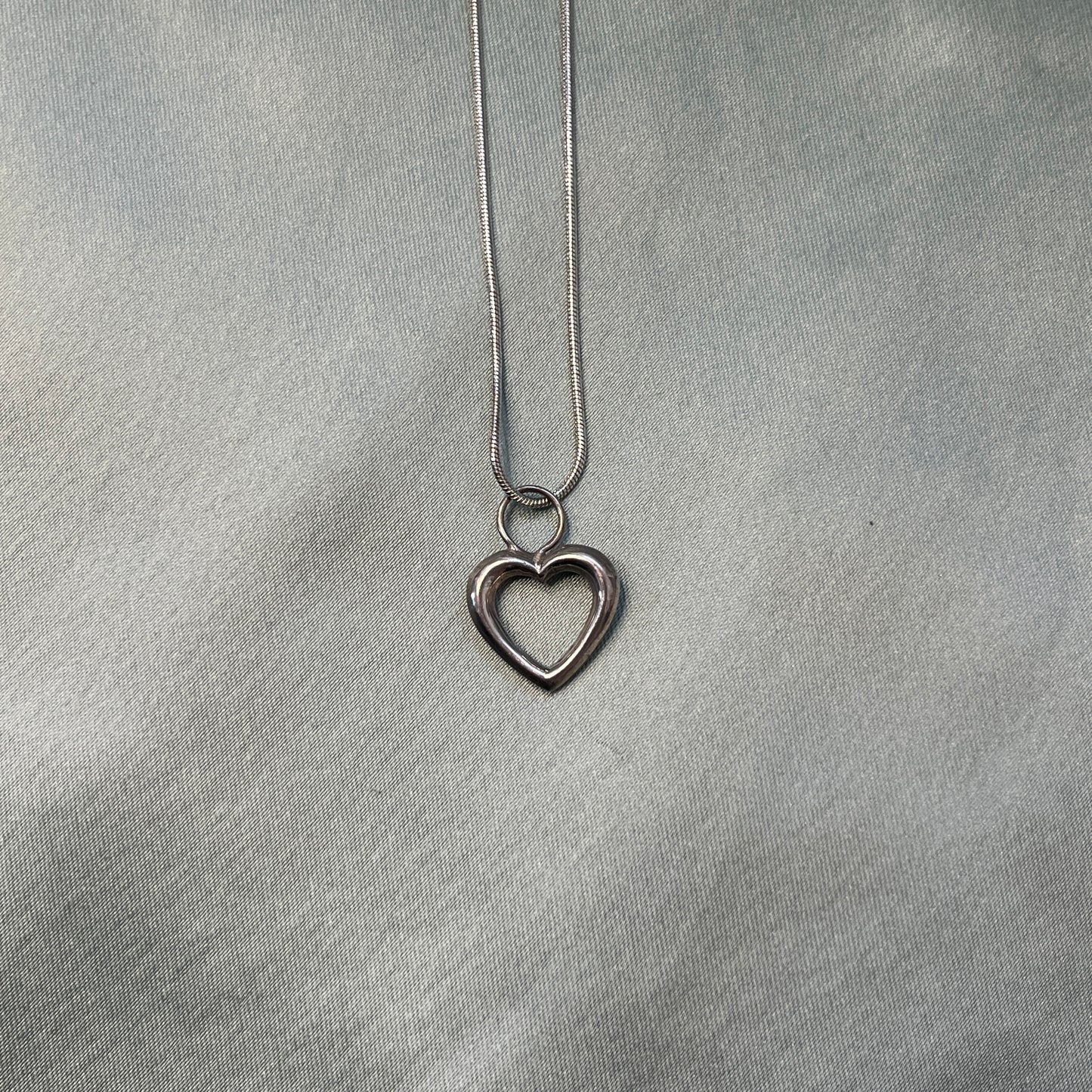 Puffy Heart Charm Necklace