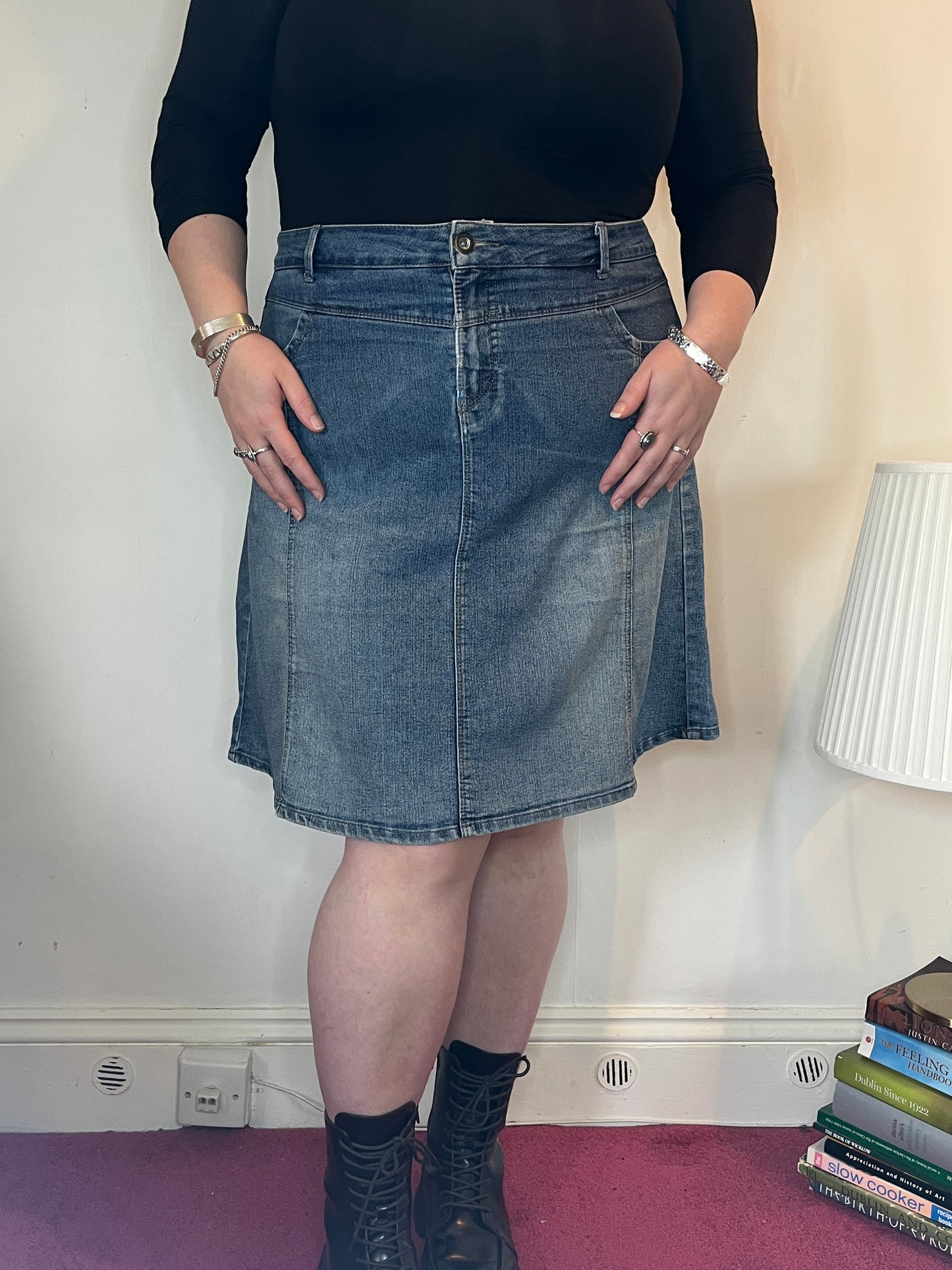 Y2K A-Line Skirt - UK 22