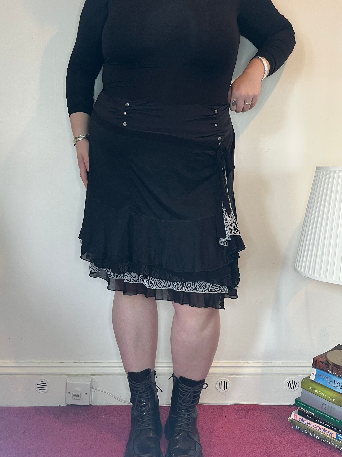 Vintage layered mini skirt - UK 24