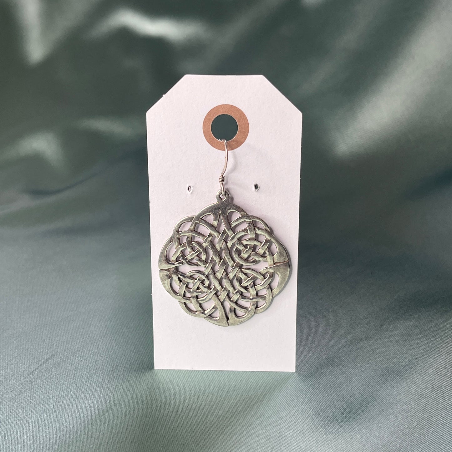 Silver Celtic Spiral Earrings
