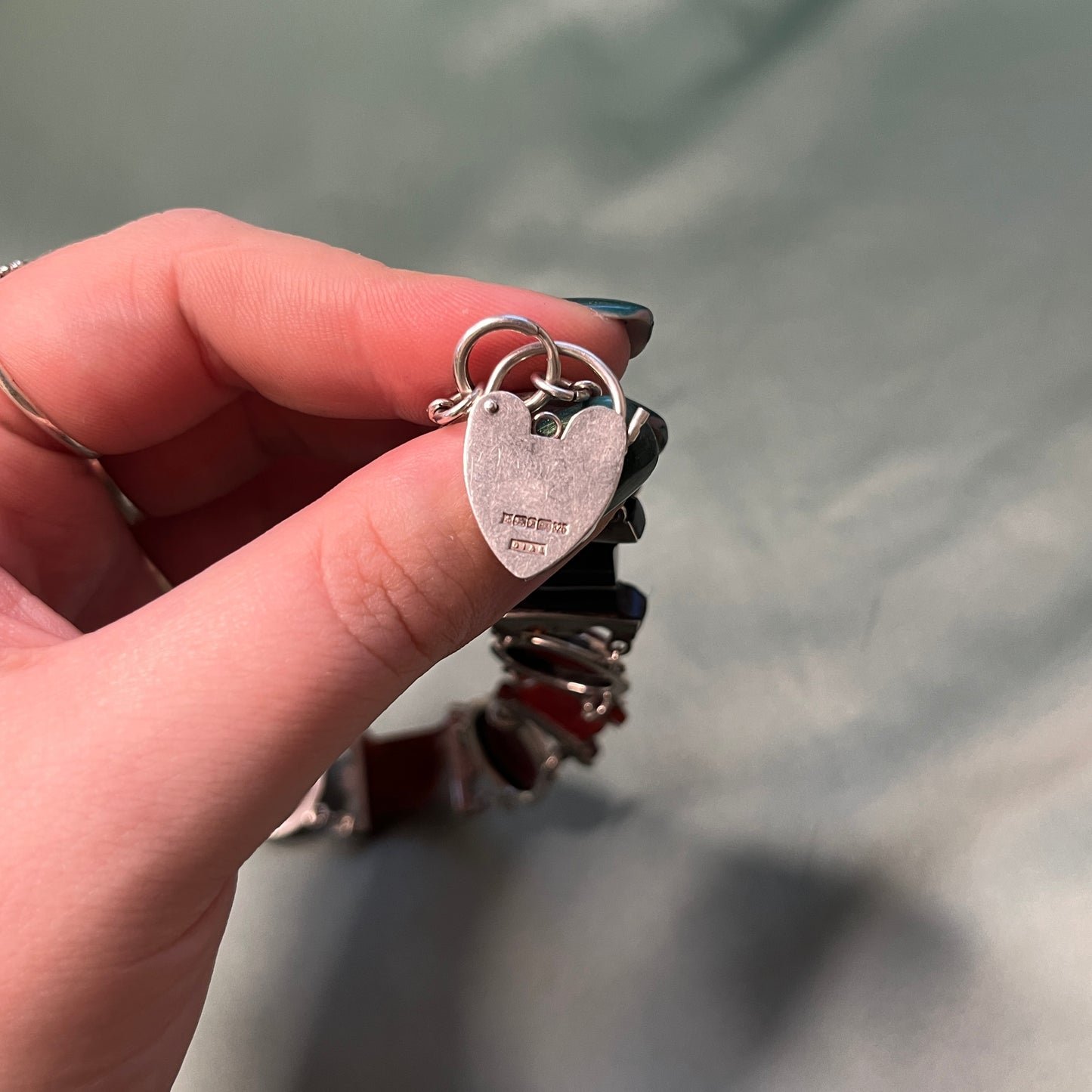 Silver Scottish Pebble Bracelet