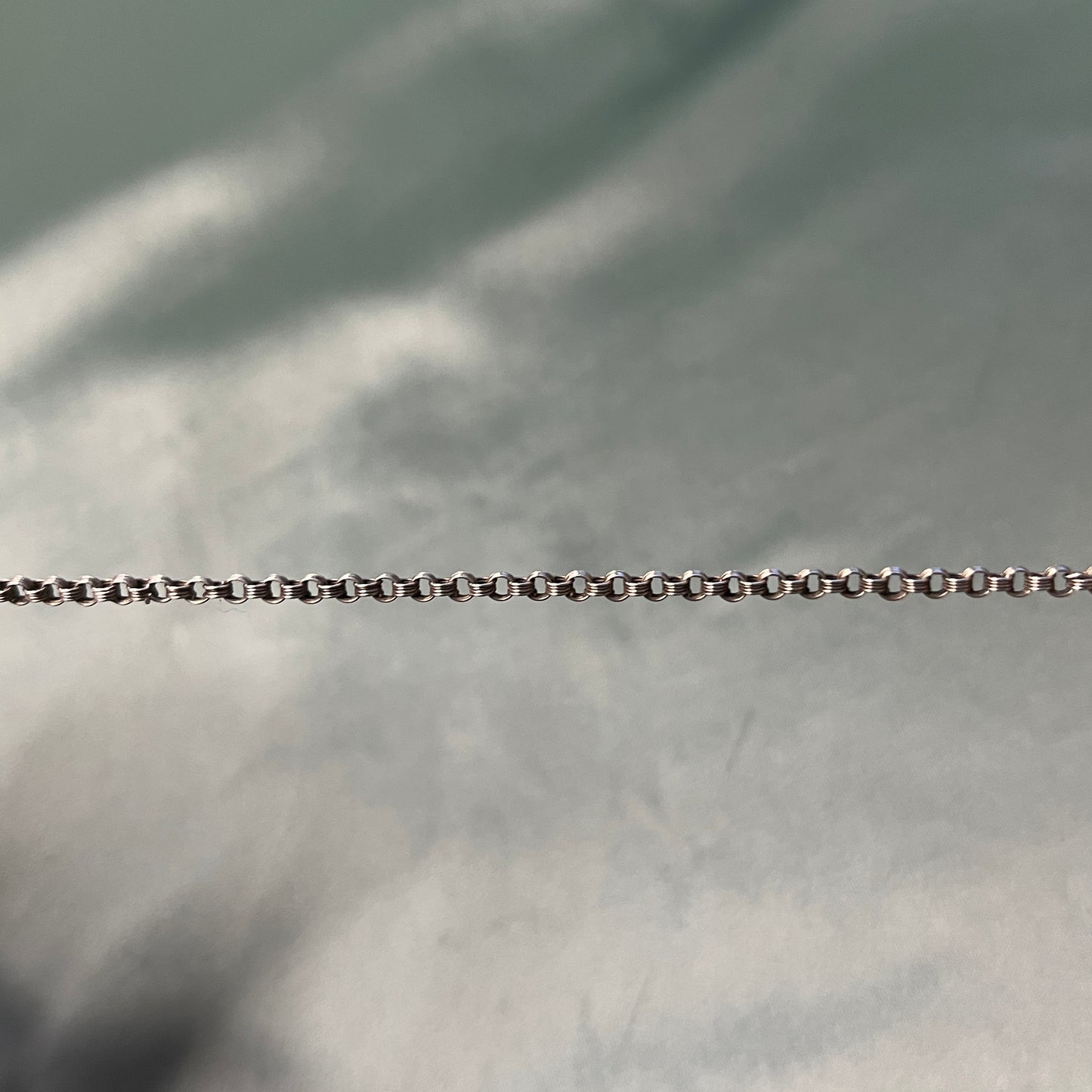 Thin Silver Cable Chain Double Wrap Bracelet