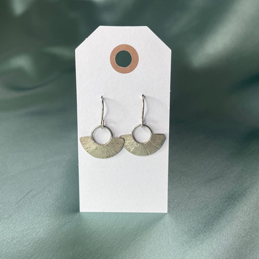 Silver Fan Earrings