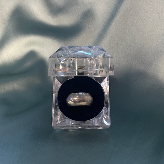 Silver Thin Puffy Ring