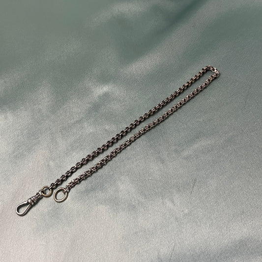 Silver Cable Chain Double Wrap Bracelet