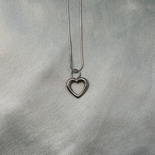 Puffy Heart Charm Necklace