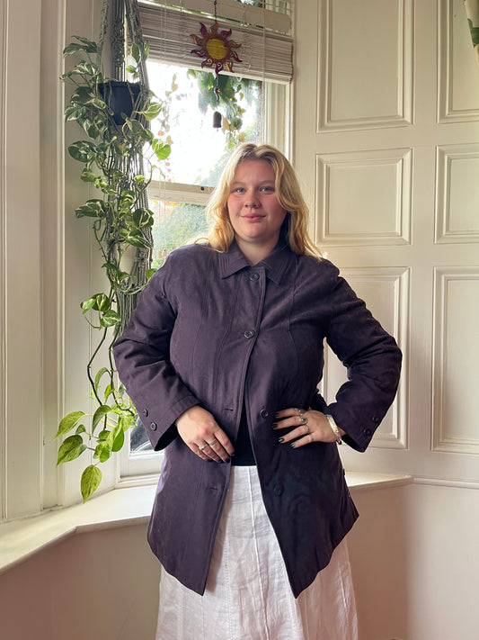 Vintage Plum Jacket - UK 18