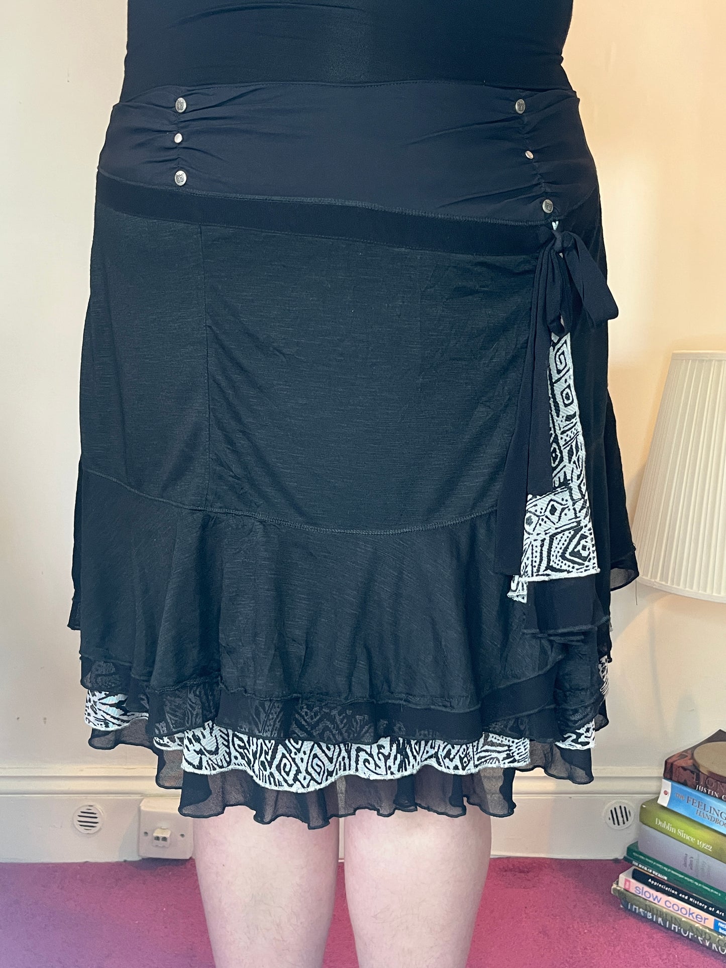 Vintage layered mini skirt - UK 24